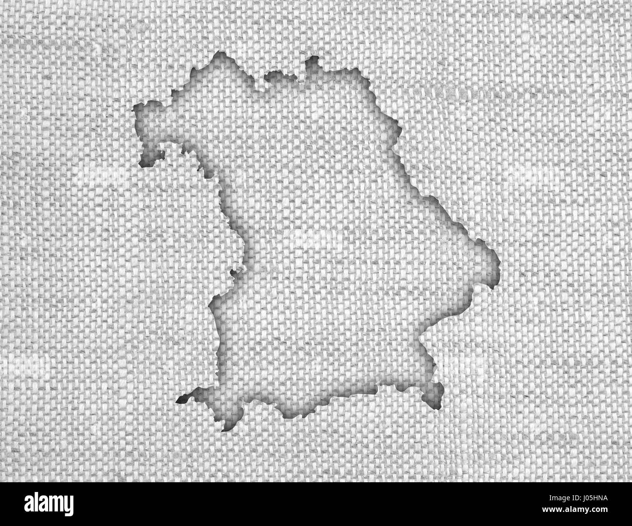 Map of Bavaria on old linen Stock Photo - Alamy