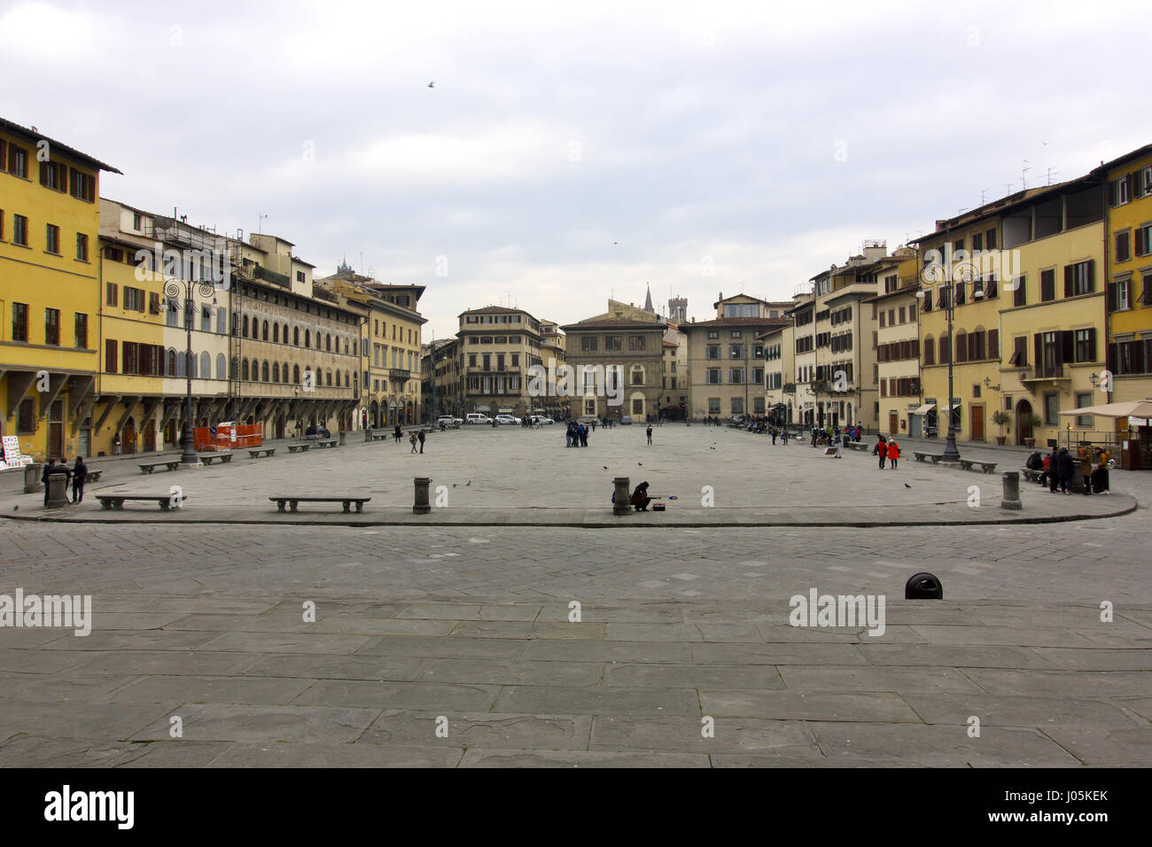 Piazza Santa Croce (Santa Croce Square), Florence (Firenze), Tuscany, Italy, Europe Stock Photo