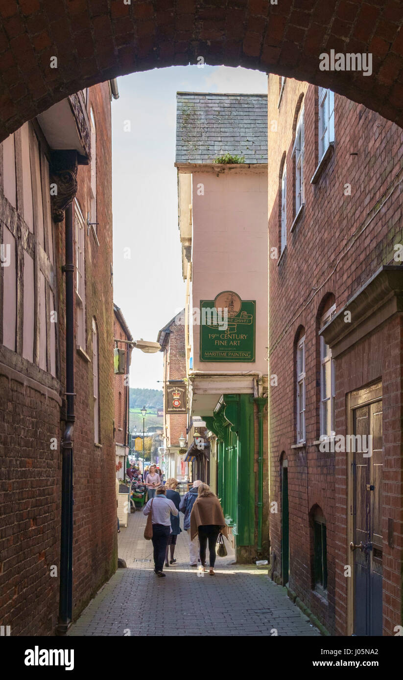 The Shropshire town Ludlow, one of the prettiest in England UK Stock ...