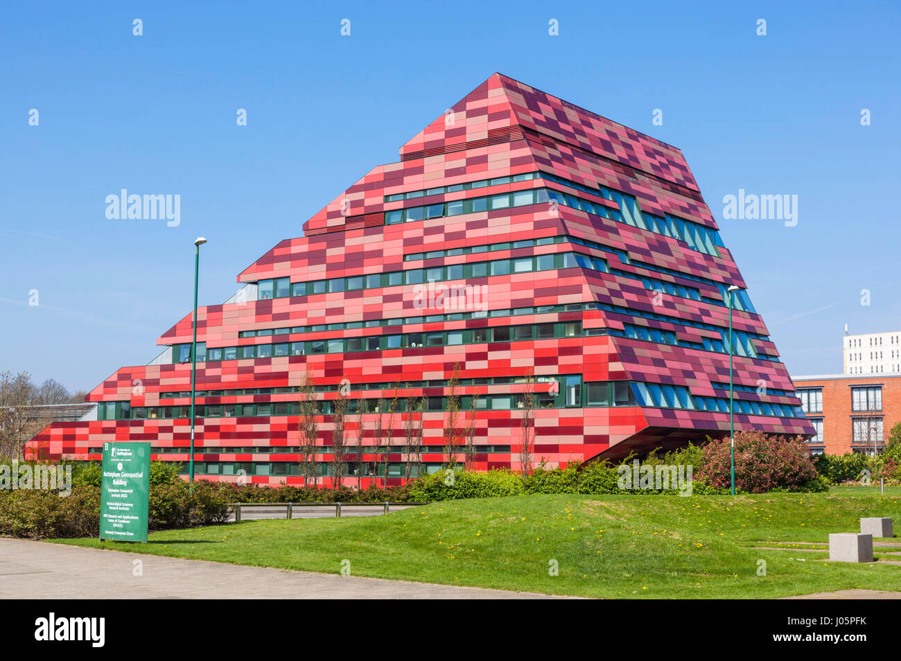 nottingham university red tiles buildings on jubilee campus university