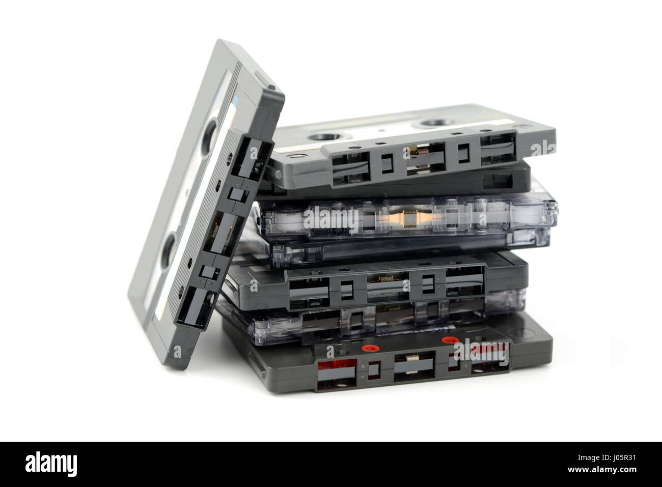 vintage audio cassette on white isolated background Stock Photo - Alamy