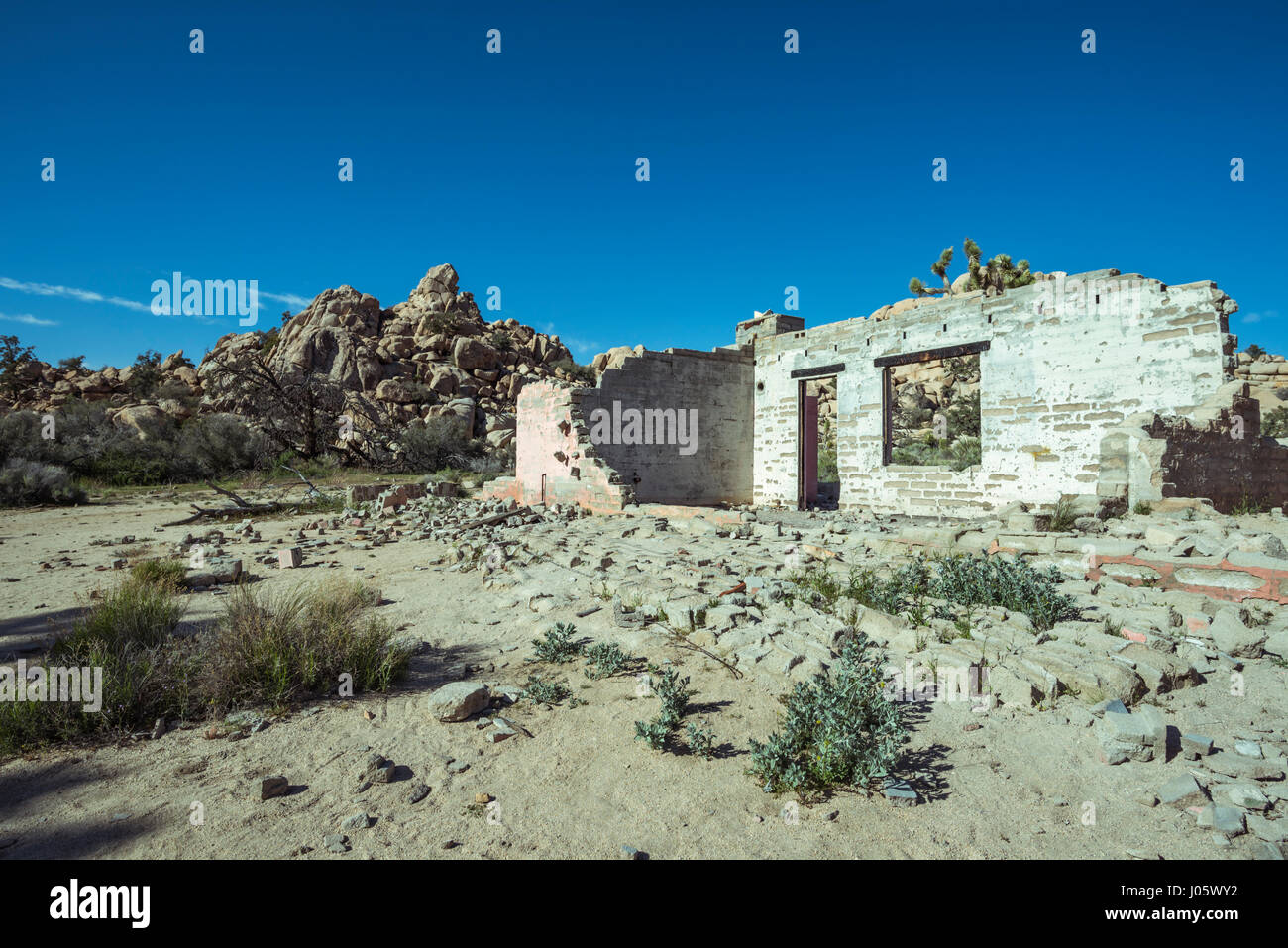 Ruins of the Wonderland Ranch. Joshua Tree National Park, California ...