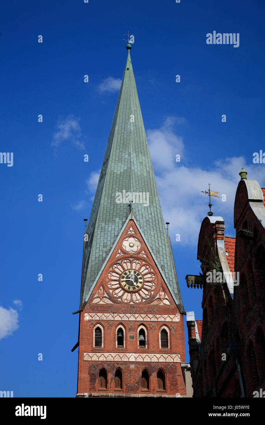 St. Johannis Church, Lüneburg, Lueneburg, Lower Saxony, Germany Stock Photo