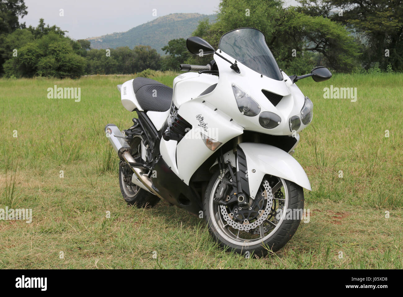 Rustenburg, South Africa March 3, 2017 Parked large Metal Green