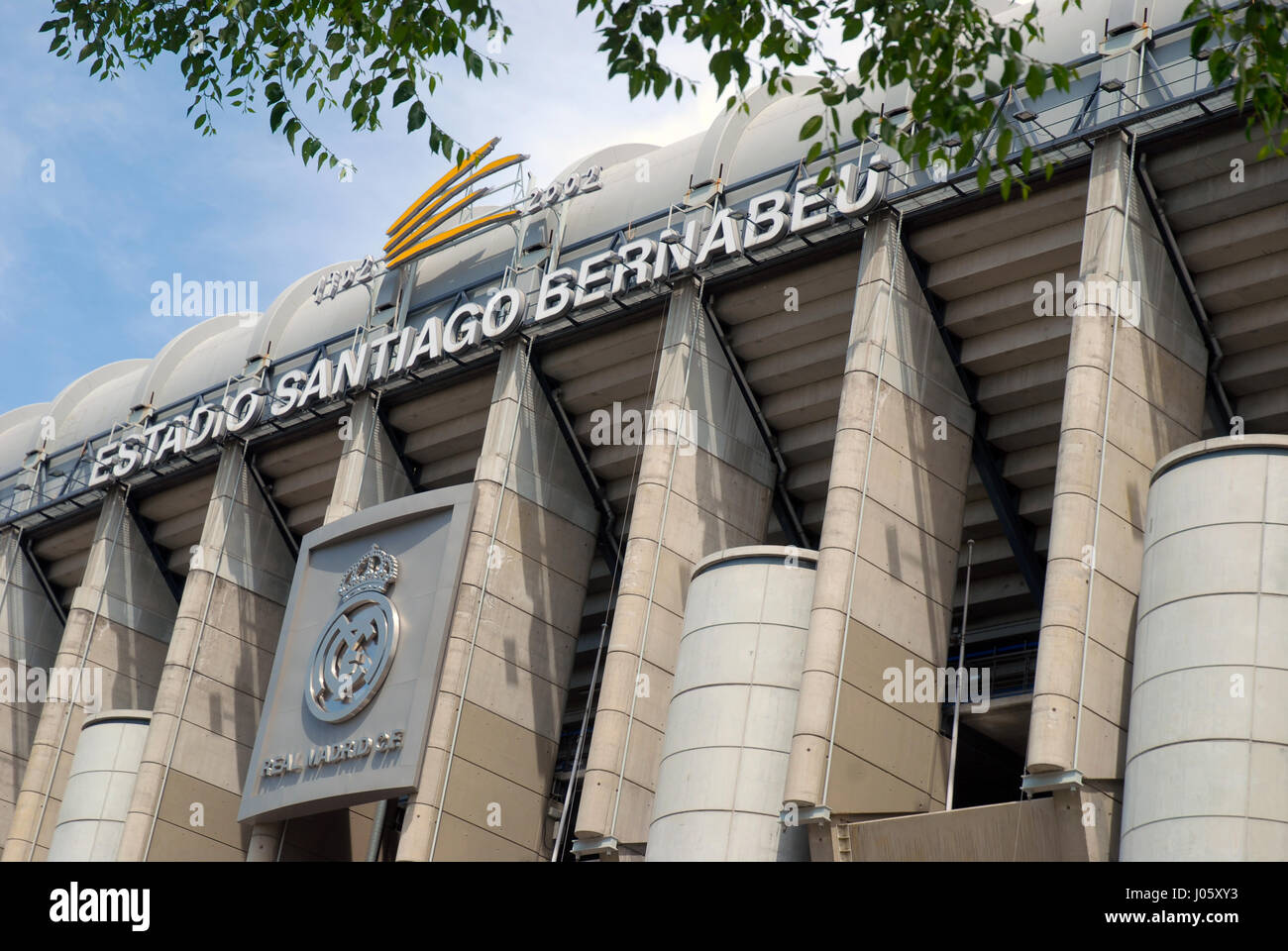 Estadio Santiago Bernabeu, stadium used by FC Real Madrid, Madrid, Spain. Stock Photo