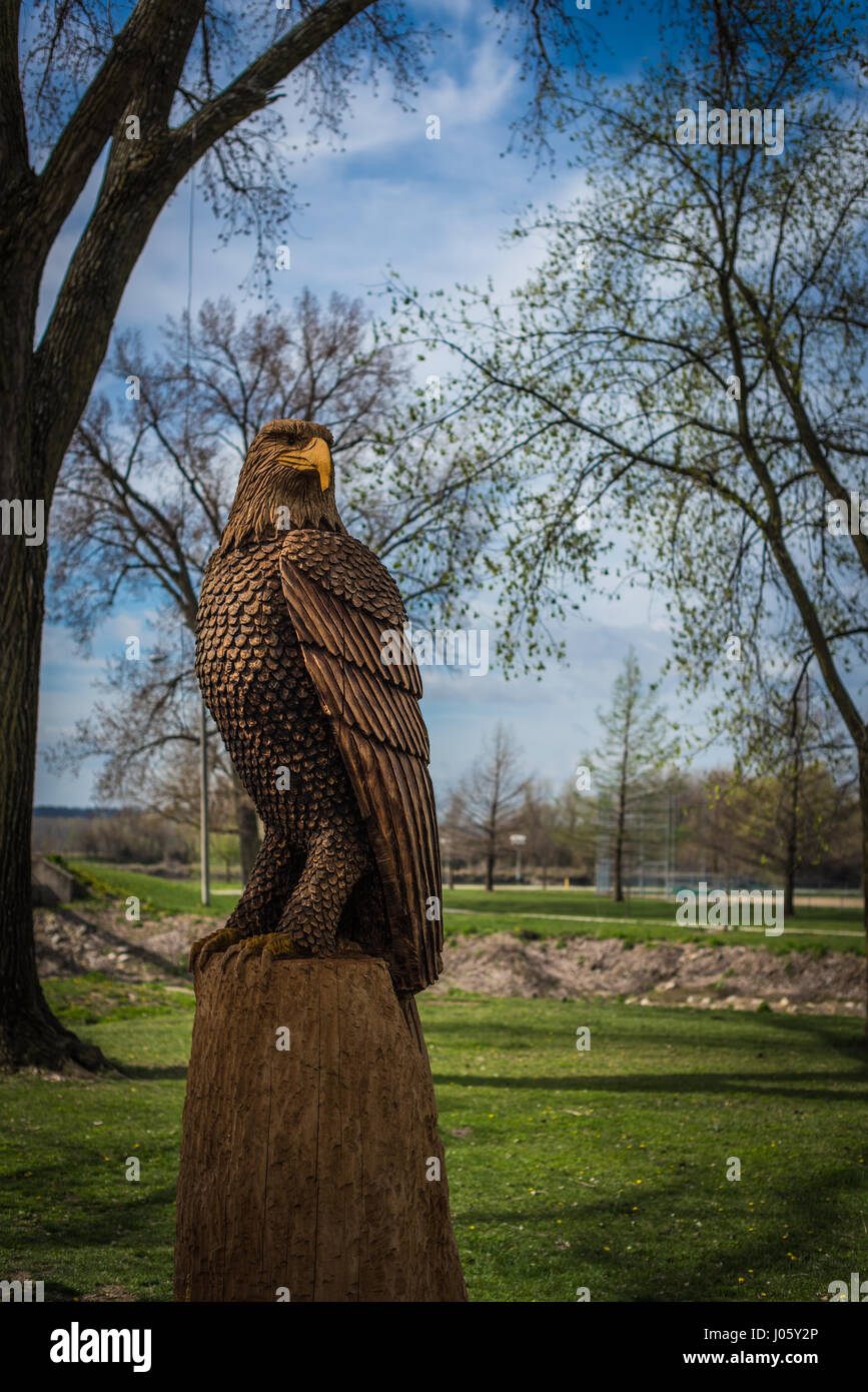 Wooden Eagle Carving Stock Photos & Wooden Eagle Carving Stock Images