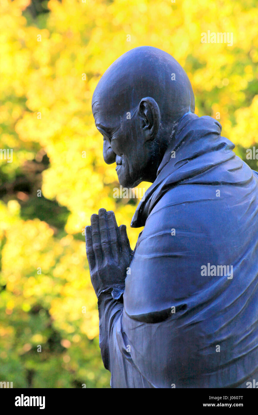 Statue of Mahatma Gandhi at Tetsugakudo Park in Nakano Tokyo Japan