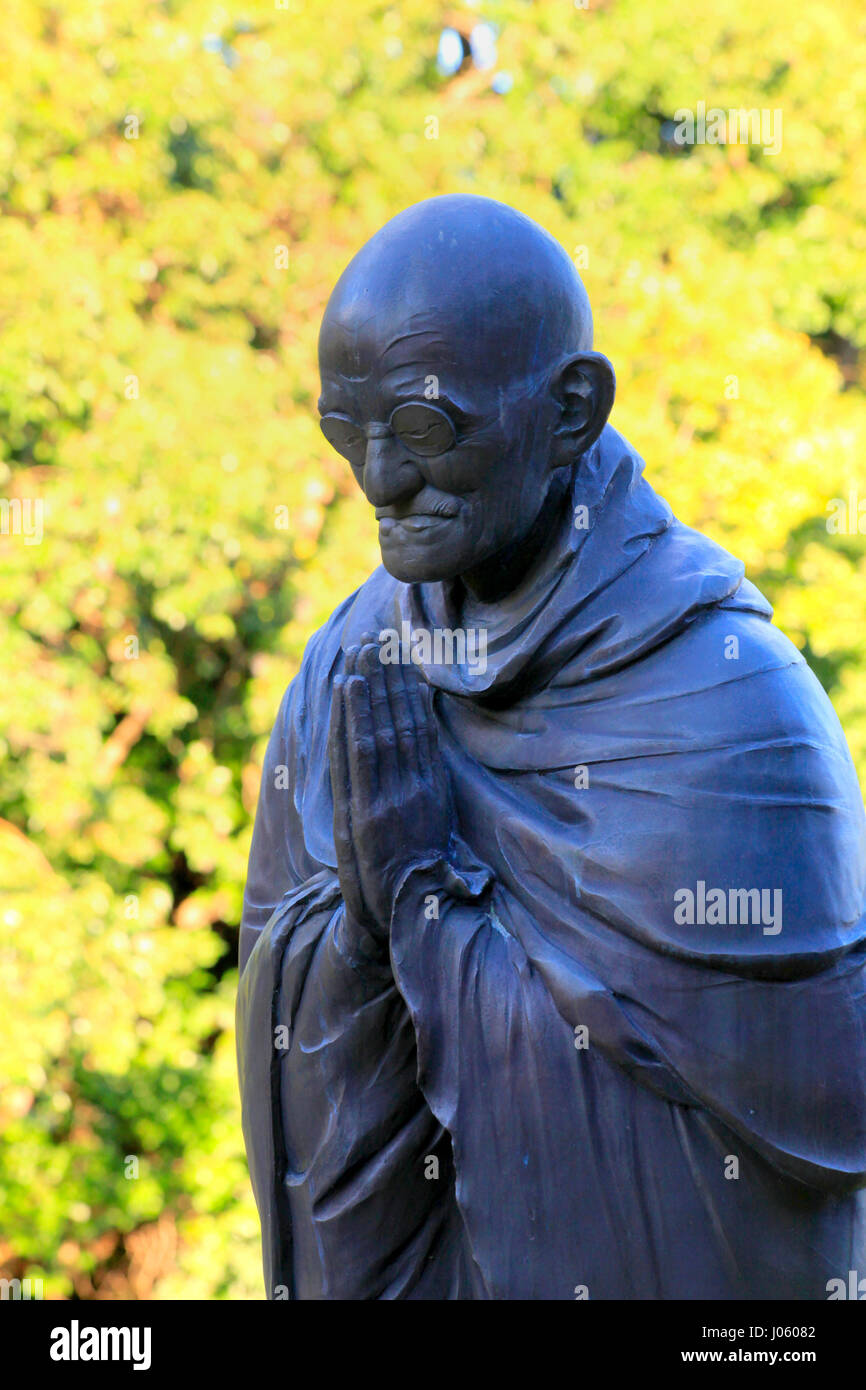 Statue of Mahatma Gandhi at Tetsugakudo Park in Nakano Tokyo Japan
