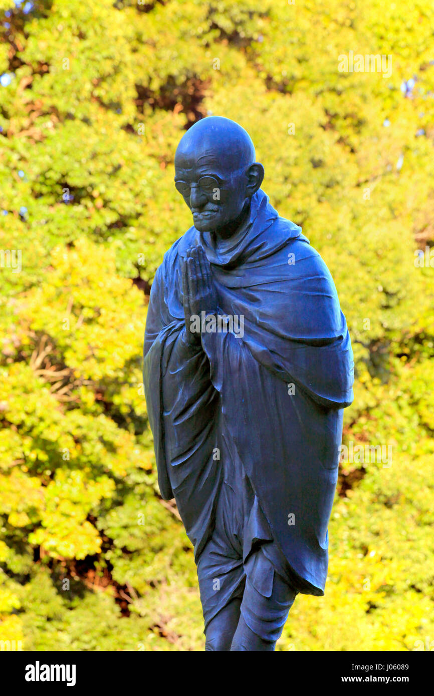 Statue of Mahatma Gandhi at Tetsugakudo Park in Nakano Tokyo Japan