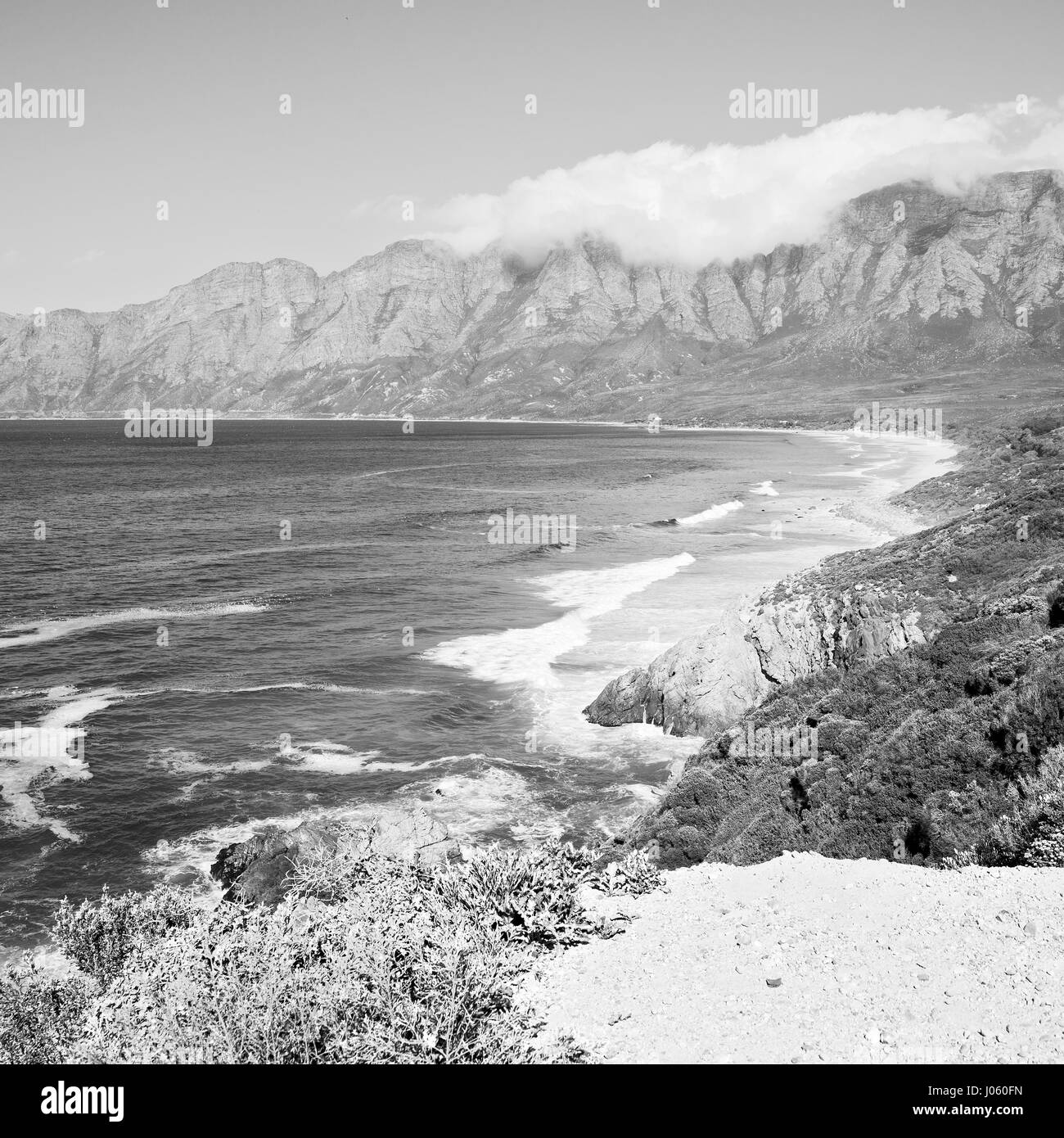 South africa beach aerial Black and White Stock Photos & Images - Alamy
