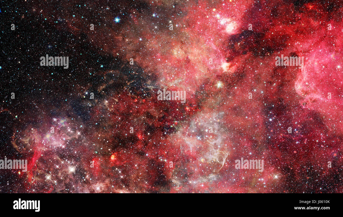 Galaxy in outer space. Elements of this Image Furnished by NASA. Stock Photo