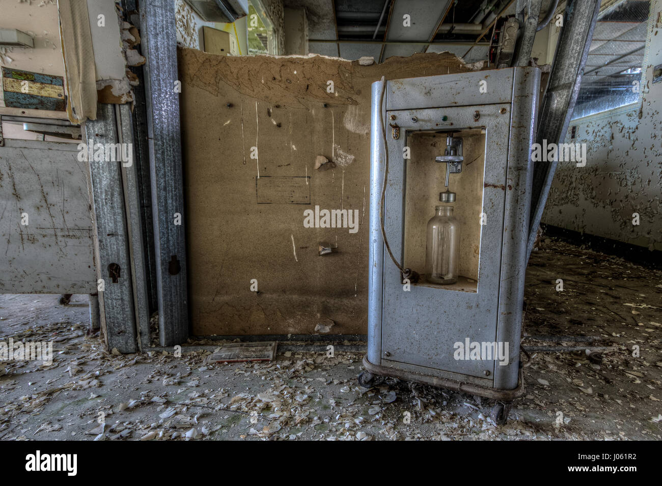 The eerie remains of hospital equipment. THE HAUNTING remains of the