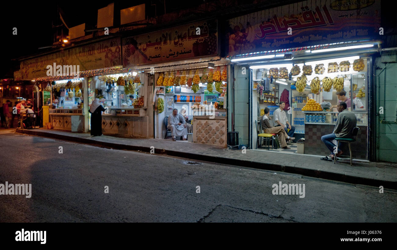 Juice bars, Aleppo. A THOUGHT-PROVOKING series of images by a British photographer have been released showing what Syria was like just before its six-year civil war broke out. The stunning collection of photographs shows Aleppo’s citadel which is now is ruins, the destroyed Roman Theatre and ancient tetrapylon historical ruins of Palmyra and the stunning UNESCO world heritage site of the Umayyad mosque, Aleppo which was built between the 8th and 13th centuries. Other pictures show a couple of carefree boys having a water fight in the street, people relaxing in Aleppo’s juice bars and traffic i Stock Photo