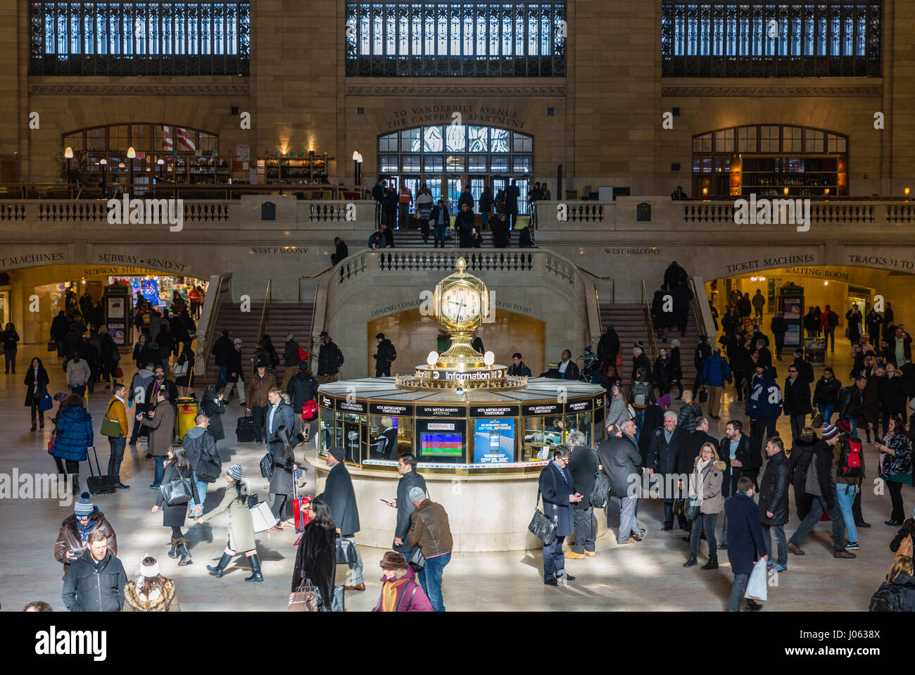 Crowds in the main concourse, Grand Central Station, New York Stock Photo