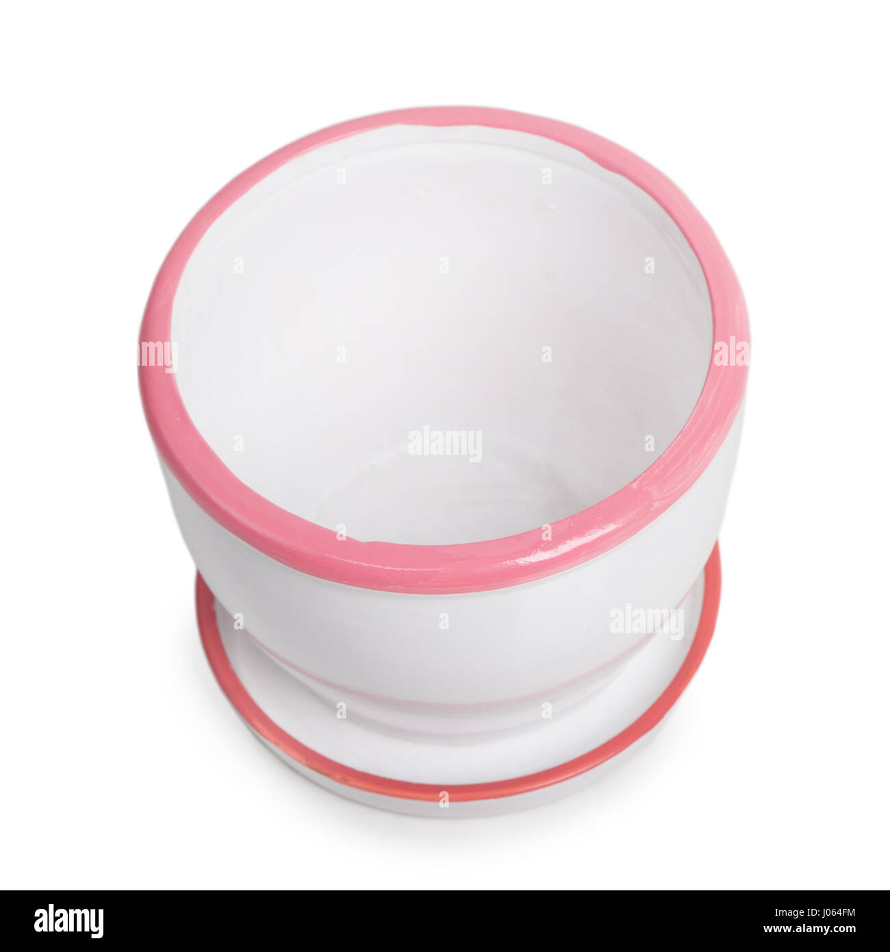 Empty pot isolated on white background Stock Photo - Alamy