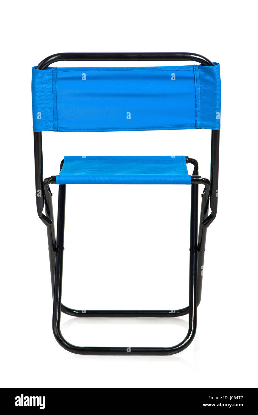 Folding chair isolated on white background Stock Photo - Alamy