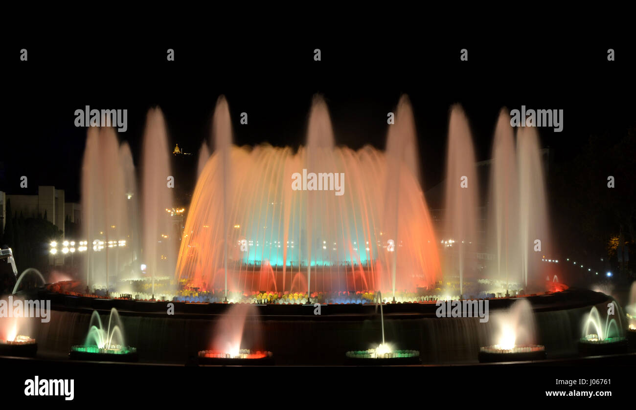 The Magic Fountain in Barcelona, Spain Stock Photo Alamy