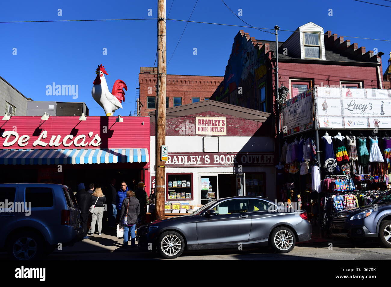 USA, Pennsylvania PA Pittsburgh De Lucs on The Strip district Stock Photo