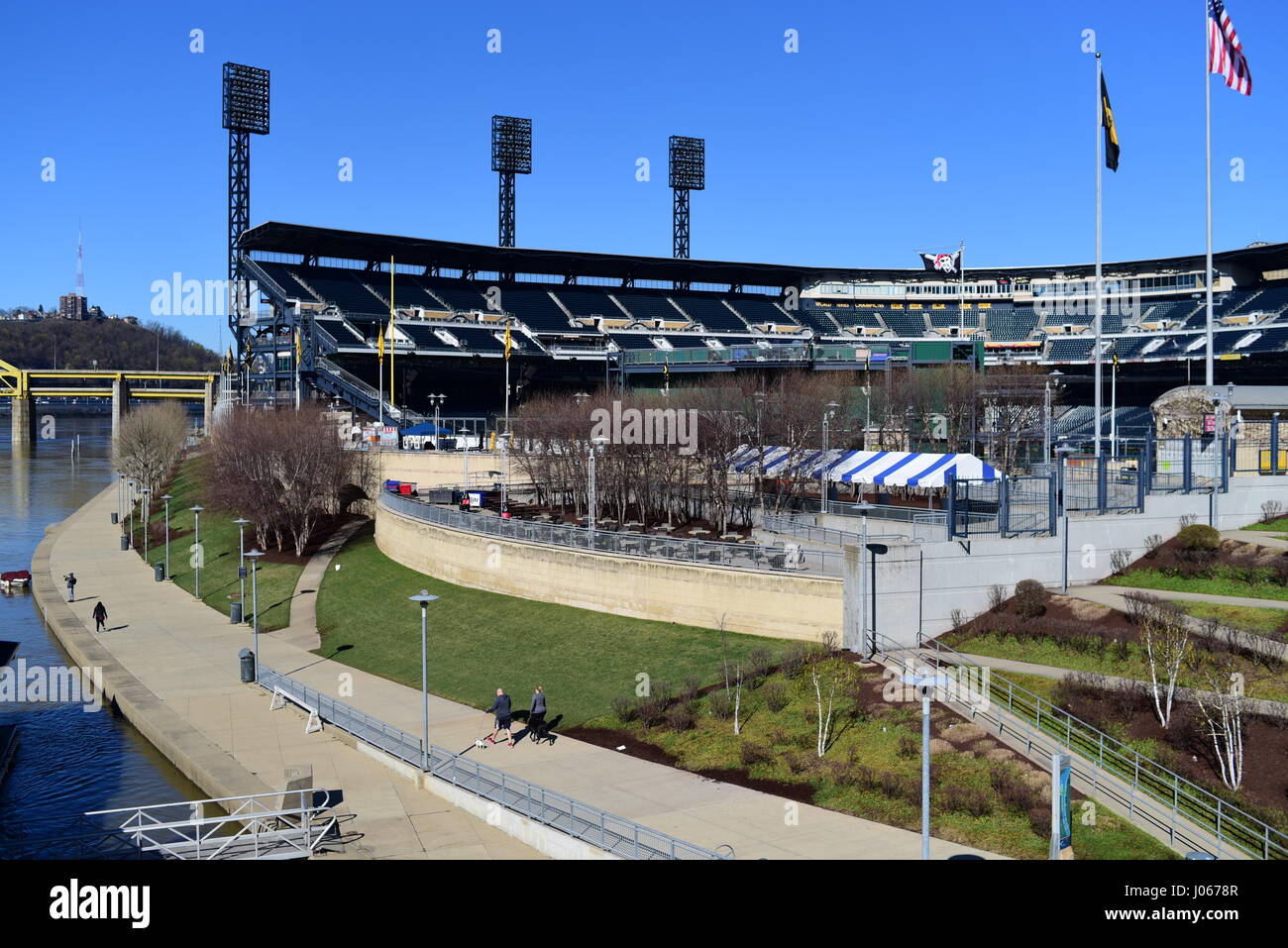 USA Pennsylvania Pittsburgh PA PNC Park baseball stadium Stock Photo