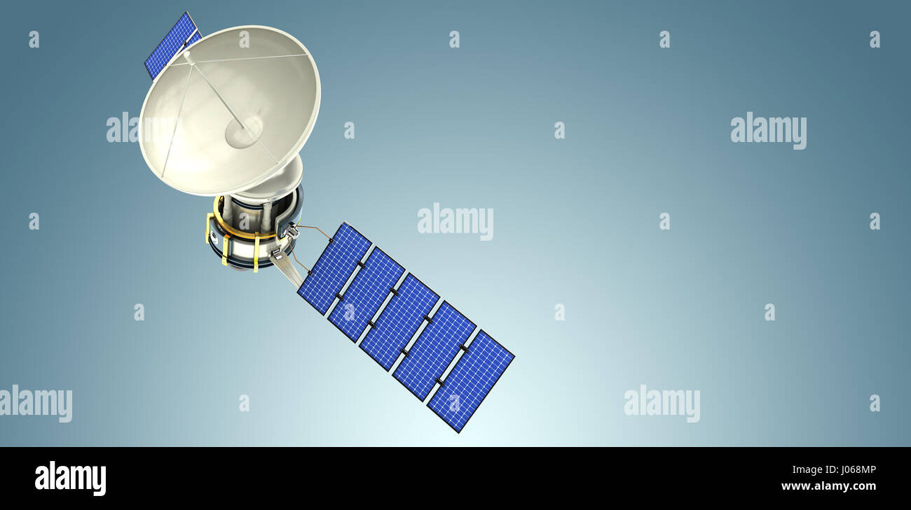 A 3d modern solar satellite graphic image solar system hi-res stock ...