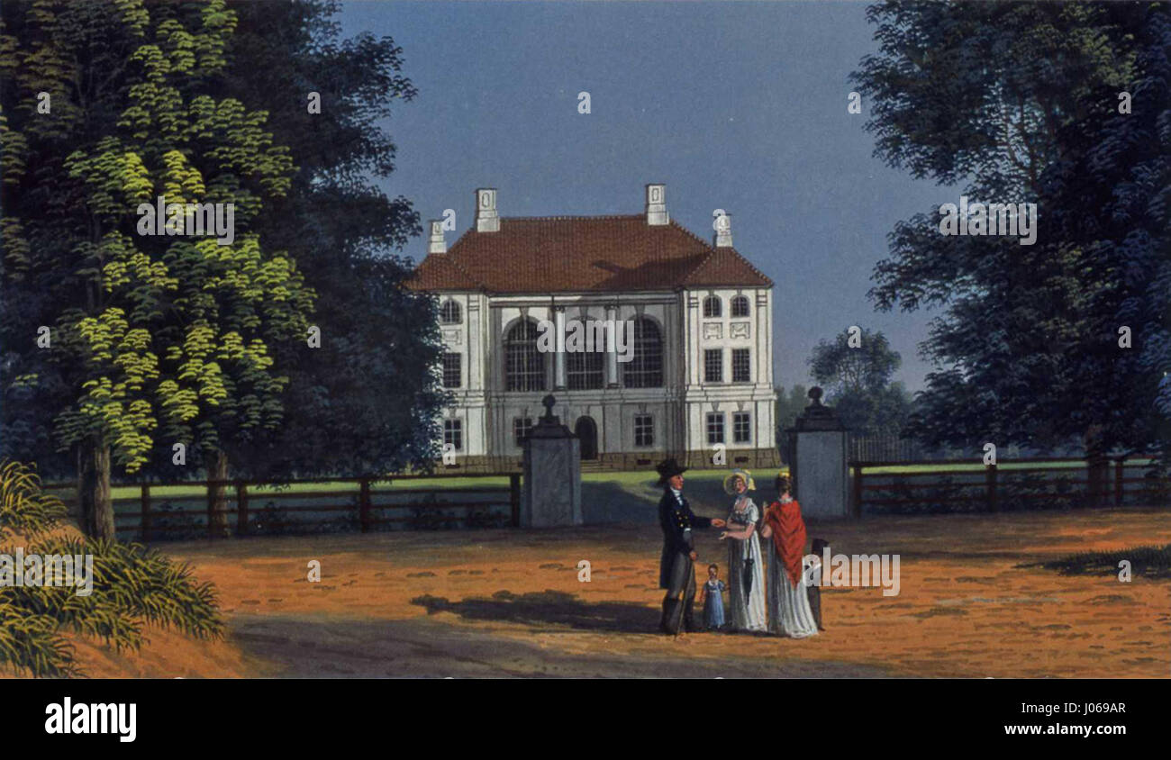Schloss Friedrichshof, Ostpreuğen Stock Photo