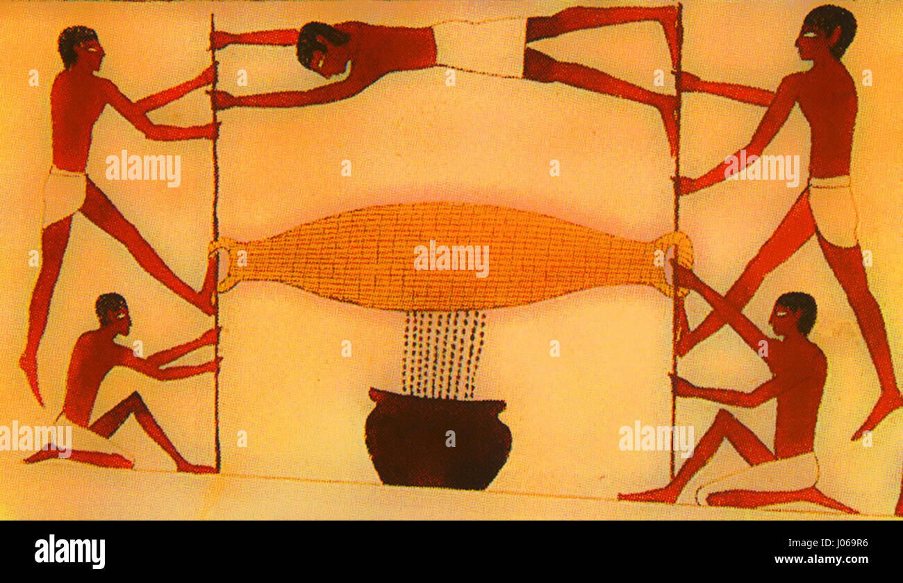 Égypte Moyen Empire Pressoir à torsion de la tombe de Khéty à Beni