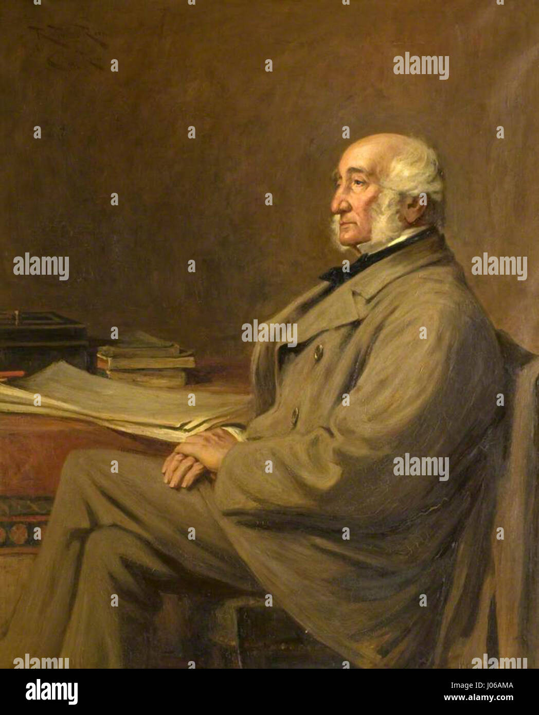 Sir John Ogilvy (1803E280931890), 9th Bt of Inverquharity (after George Reid) by Robert Payton Reid Stock Photo