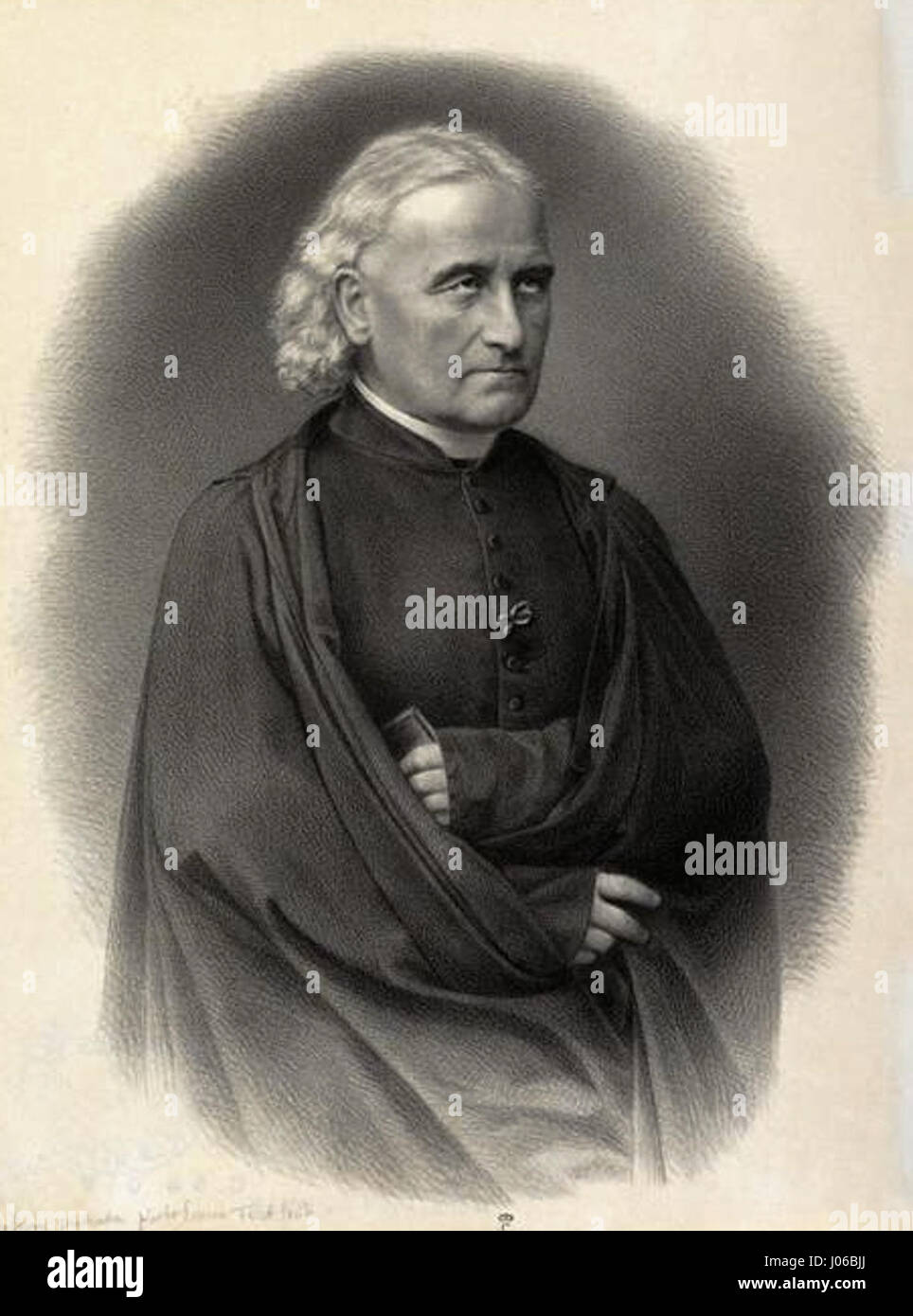 French Congregation An image of Père Ratisbonne, a 19th-century French priest known for his ...