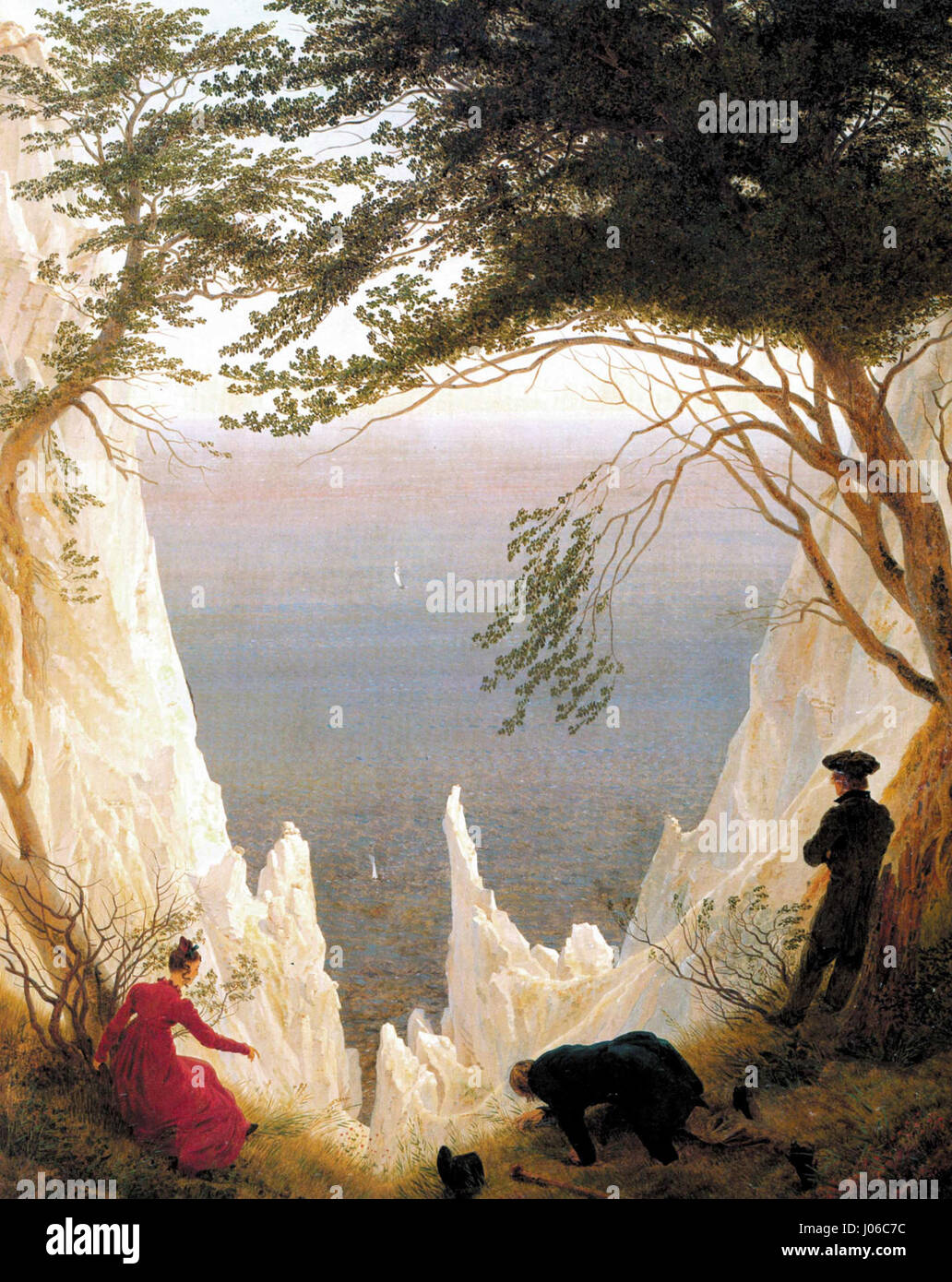 'Chalk Cliffs on Rügen' is one of Caspar David Friedrich’s most famous ...