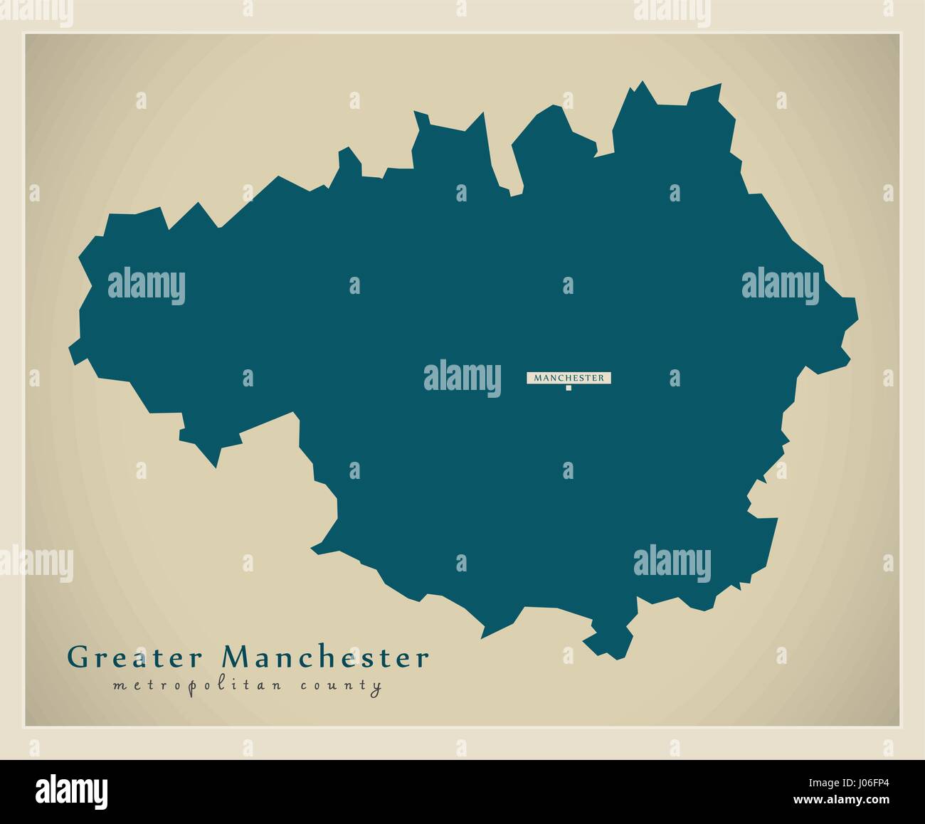 Greater manchester map hi res stock photography and images Alamy