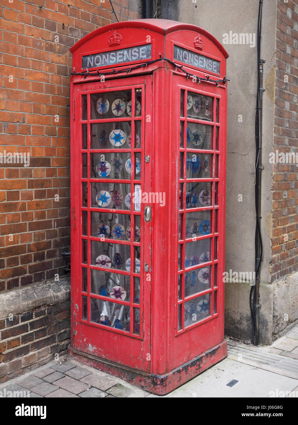 Old K6 red telephone box in Oxford Stock Photo - Alamy