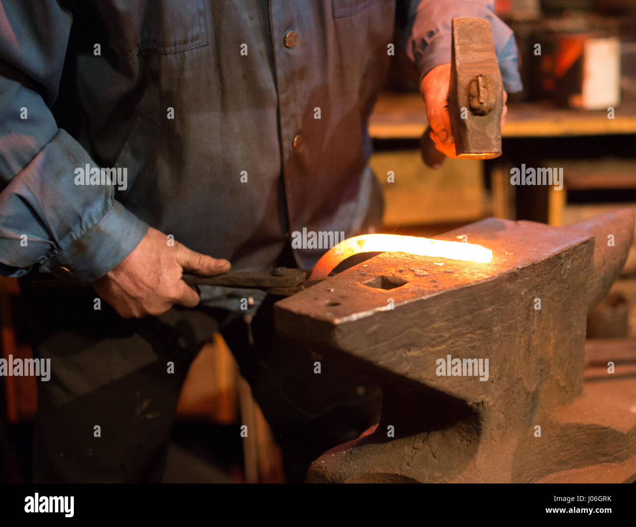 Making horseshoe hires stock photography and images Alamy