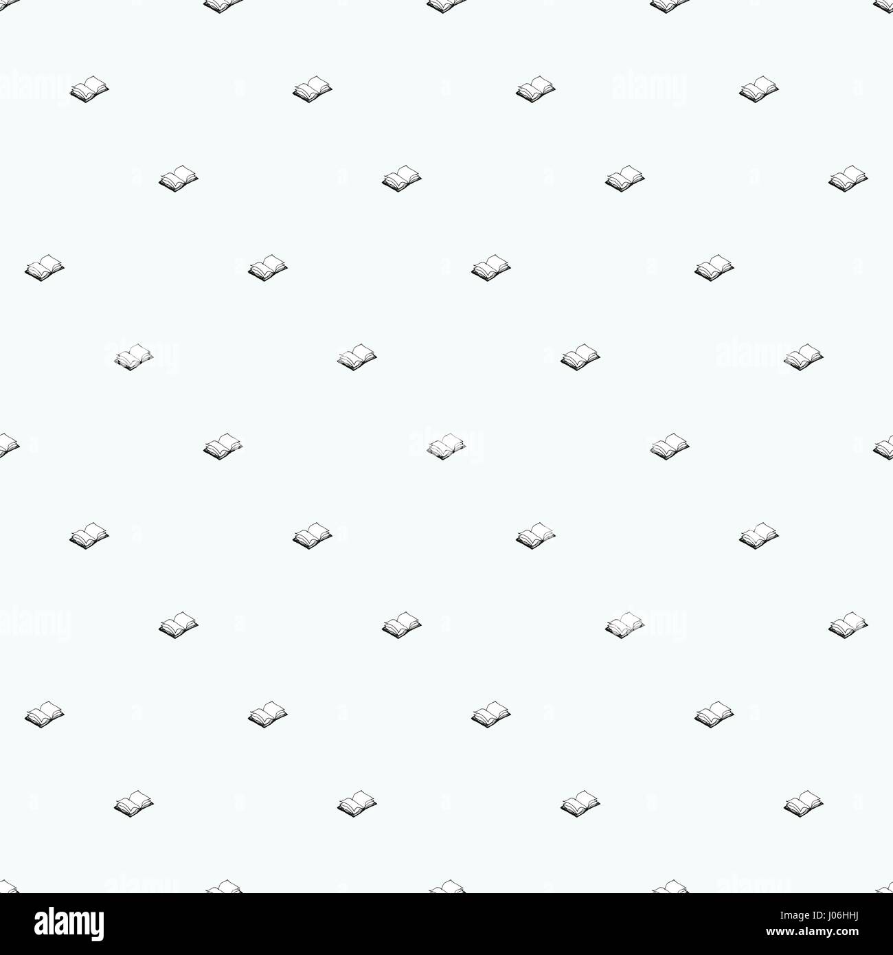 Seamless pattern with books Stock Vector Image & Art - Alamy