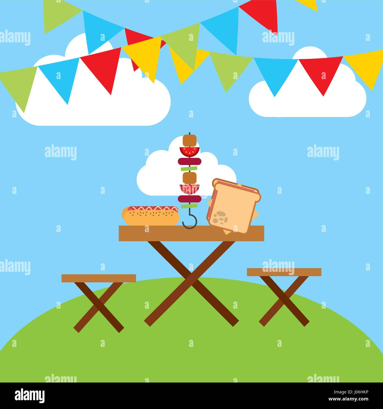 picnic concept design Stock Vector Image & Art - Alamy