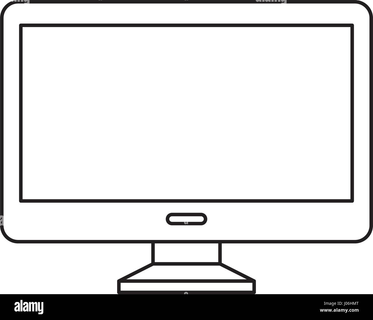 computer desktop with template icon vector illustration design Stock ...