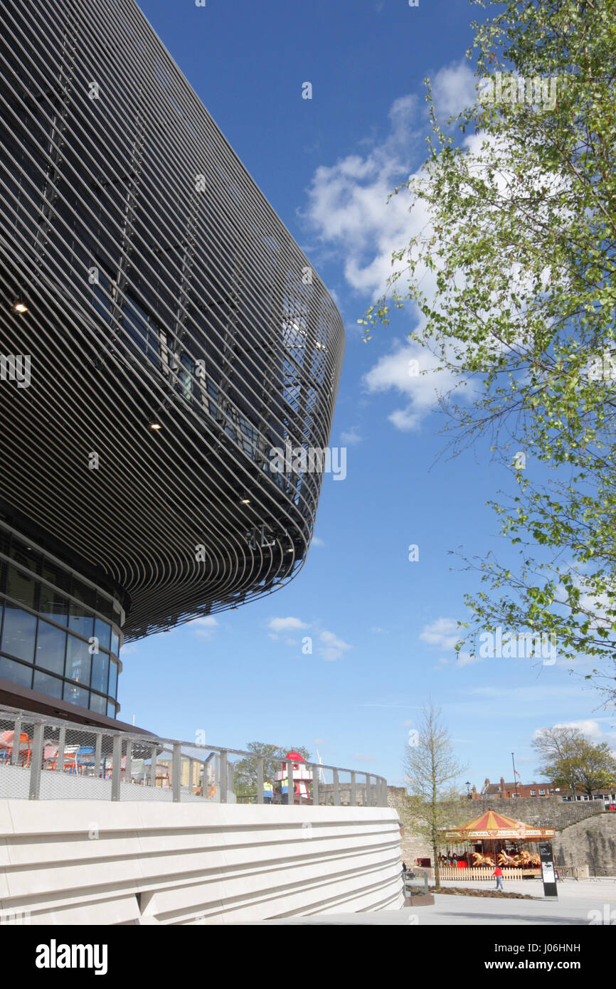 New Watermark restaurant and Showcase Cinema complex in the WestQuay Shopping Centre. Nearly finished but some restaurants are still being fitted out. Stock Photo