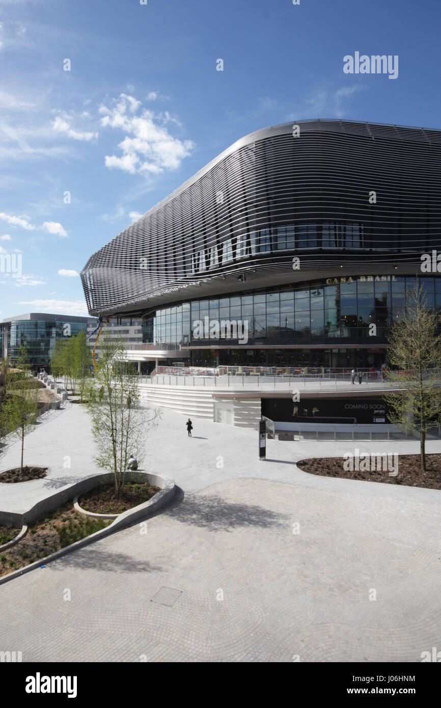 New Watermark restaurant and Showcase Cinema complex in the WestQuay Shopping Centre. Nearly finished but some restaurants are still being fitted out. Stock Photo