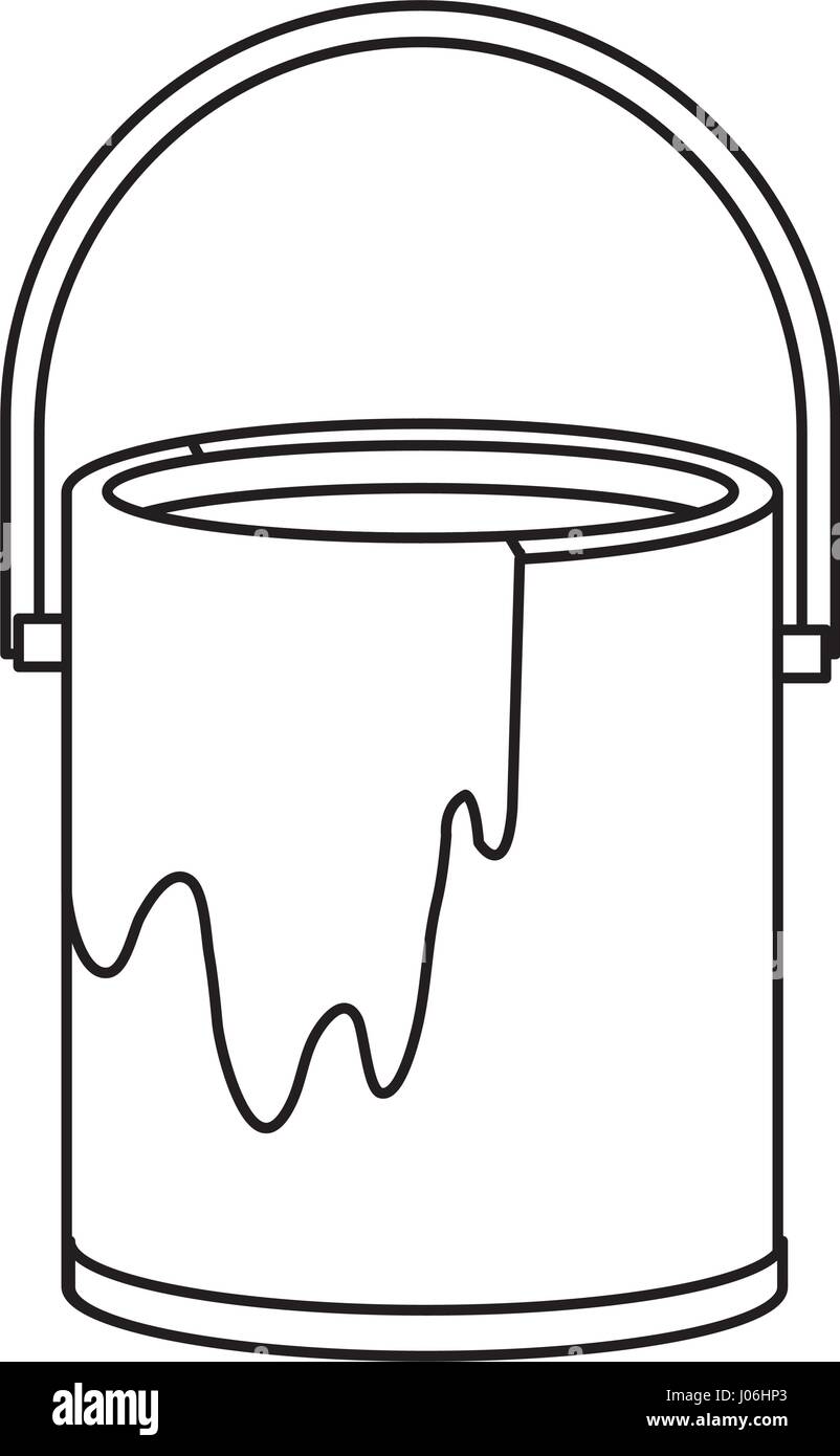 paint pot isolated icon vector illustration design Stock Vector Image