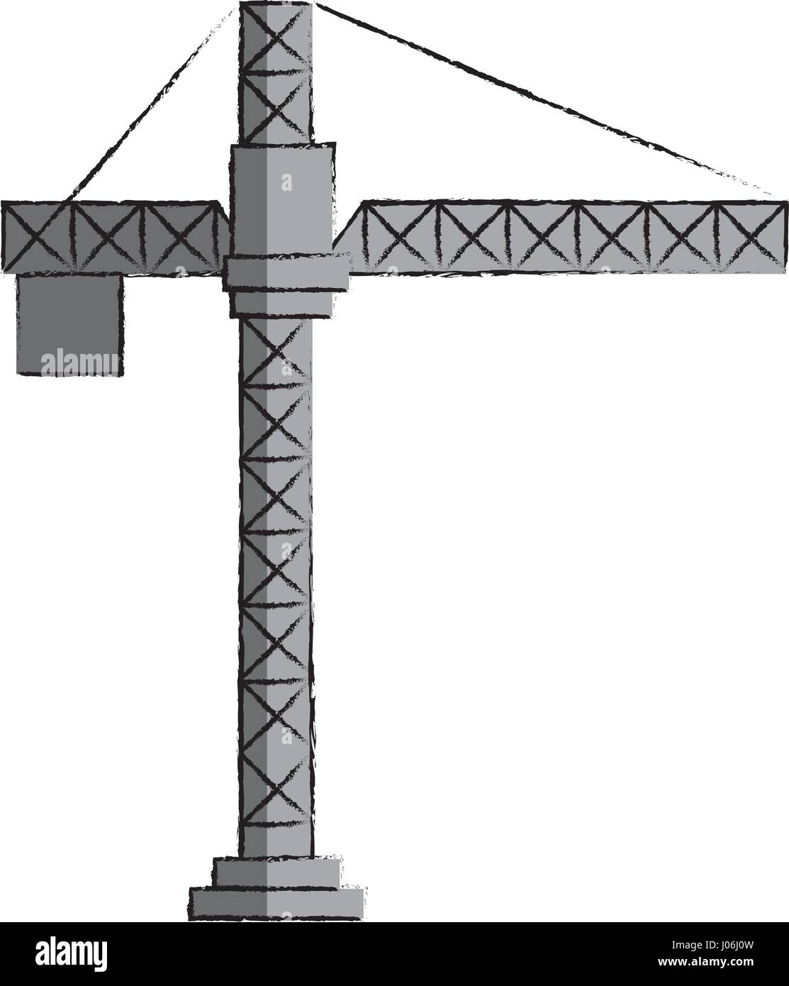 construction crane isolated icon vector illustration design Stock ...