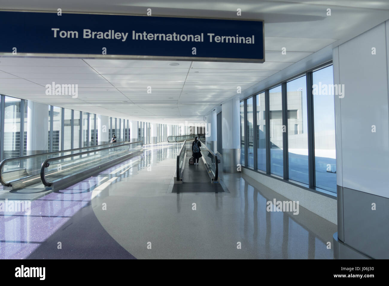 Tom Bradley International terminal Stock Photo