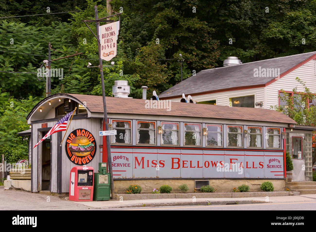 BELLOWS FALLS, VERMONT, USA Miss Bellows Falls Diner, historic small