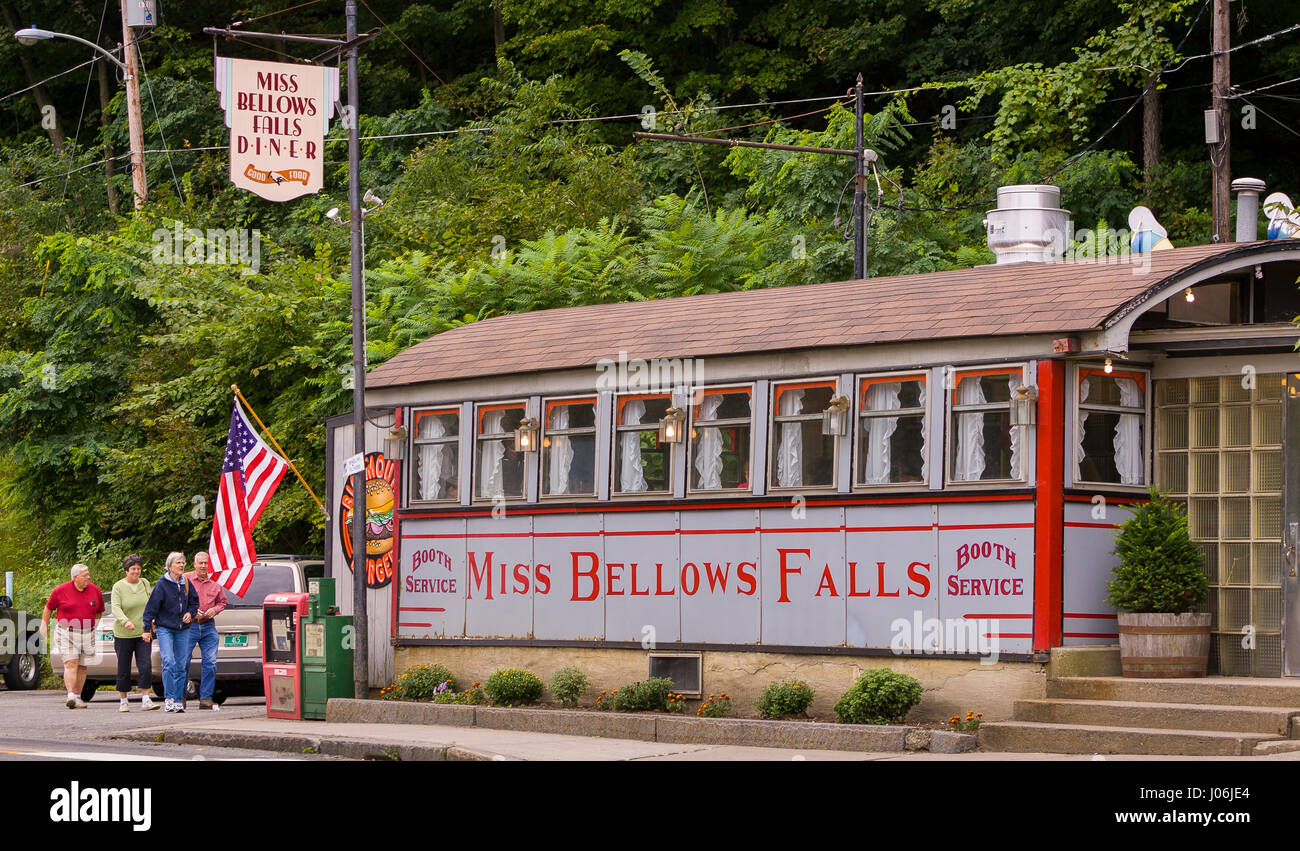 BELLOWS FALLS, VERMONT, USA Miss Bellows Falls Diner, historic small