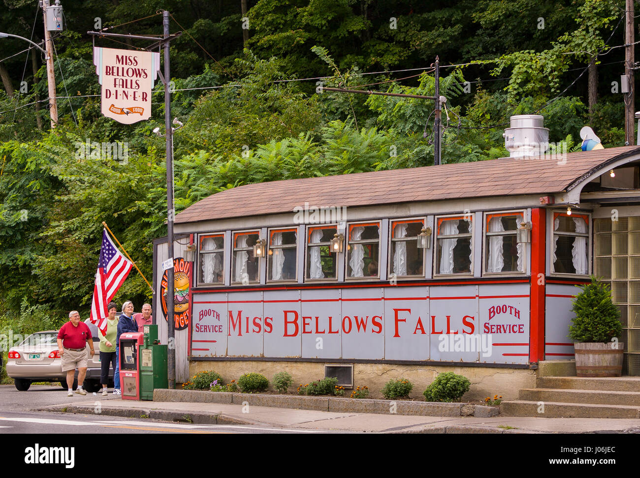 BELLOWS FALLS, VERMONT, USA Miss Bellows Falls Diner, historic small
