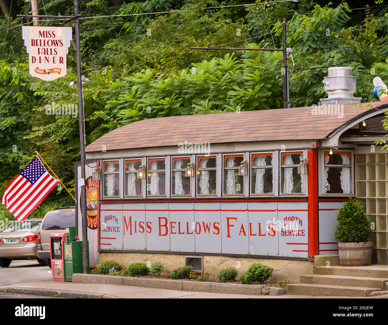 BELLOWS FALLS, VERMONT, USA Miss Bellows Falls Diner, historic small