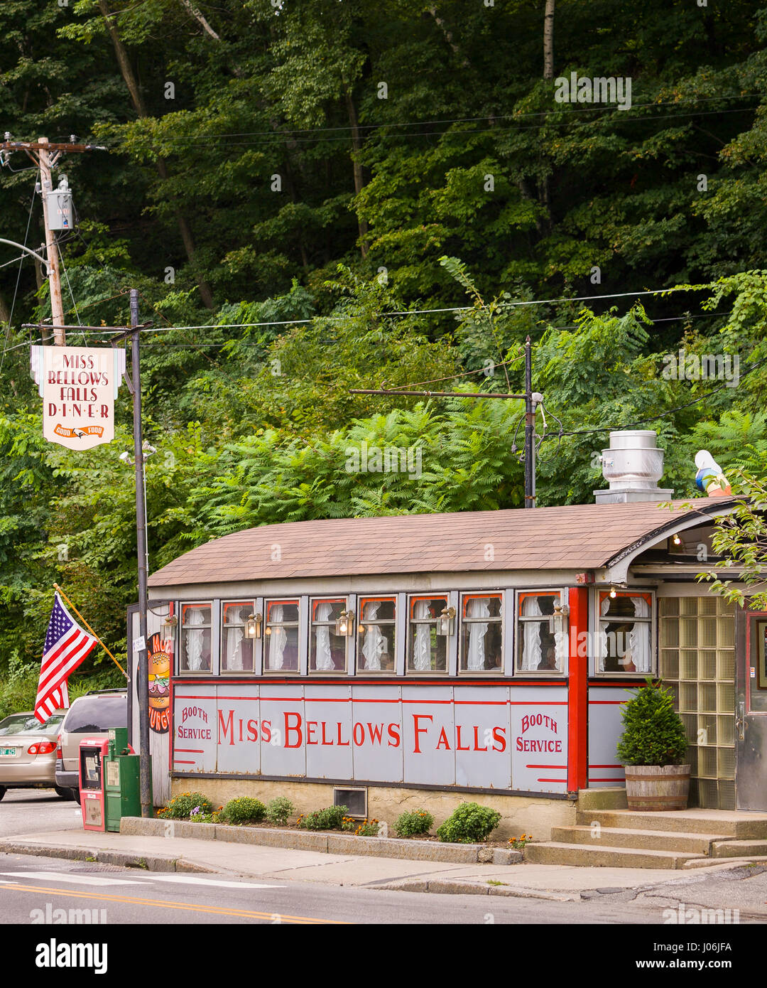 BELLOWS FALLS, VERMONT, USA Miss Bellows Falls Diner, historic small