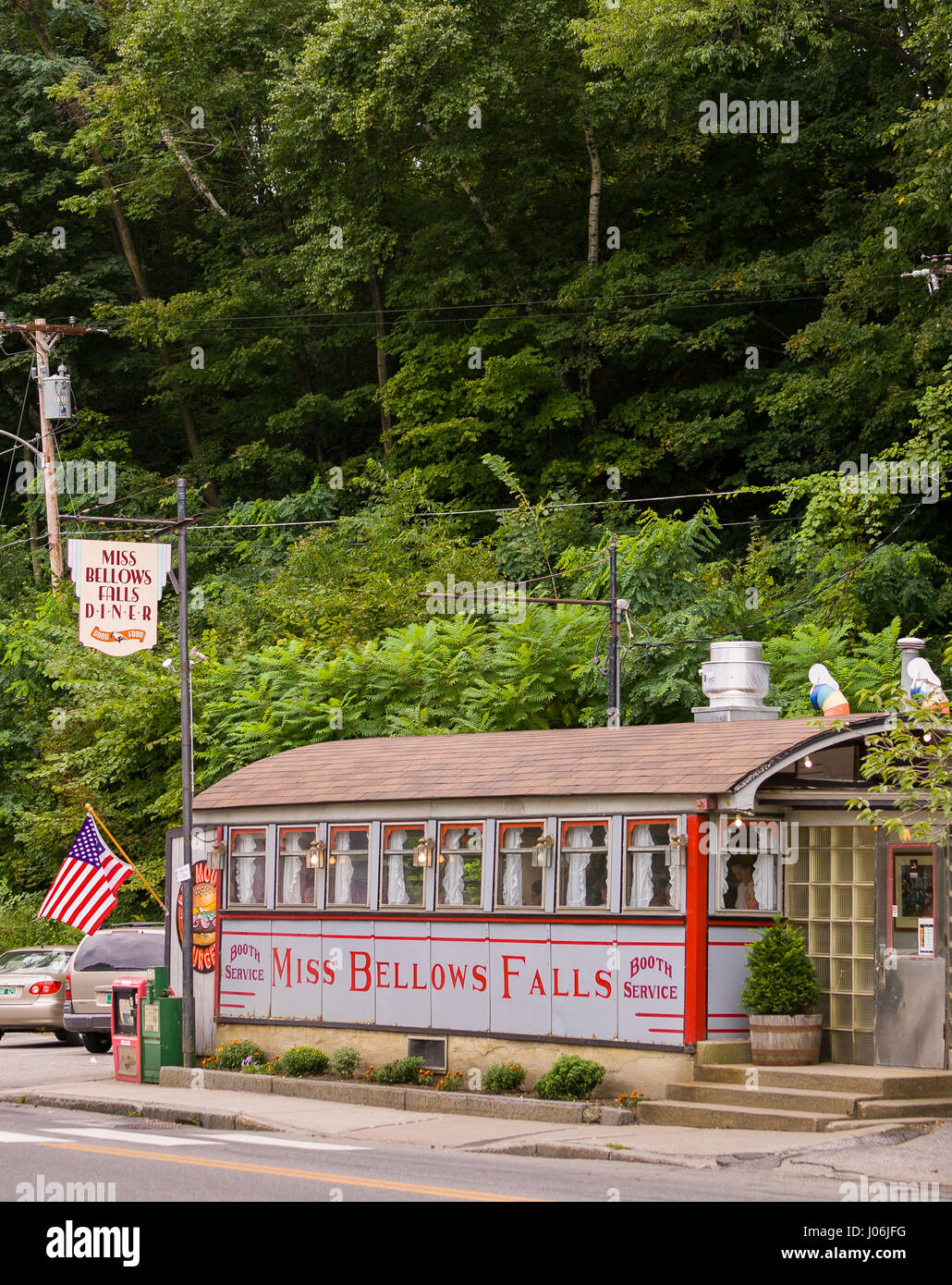 BELLOWS FALLS, VERMONT, USA Miss Bellows Falls Diner, historic small