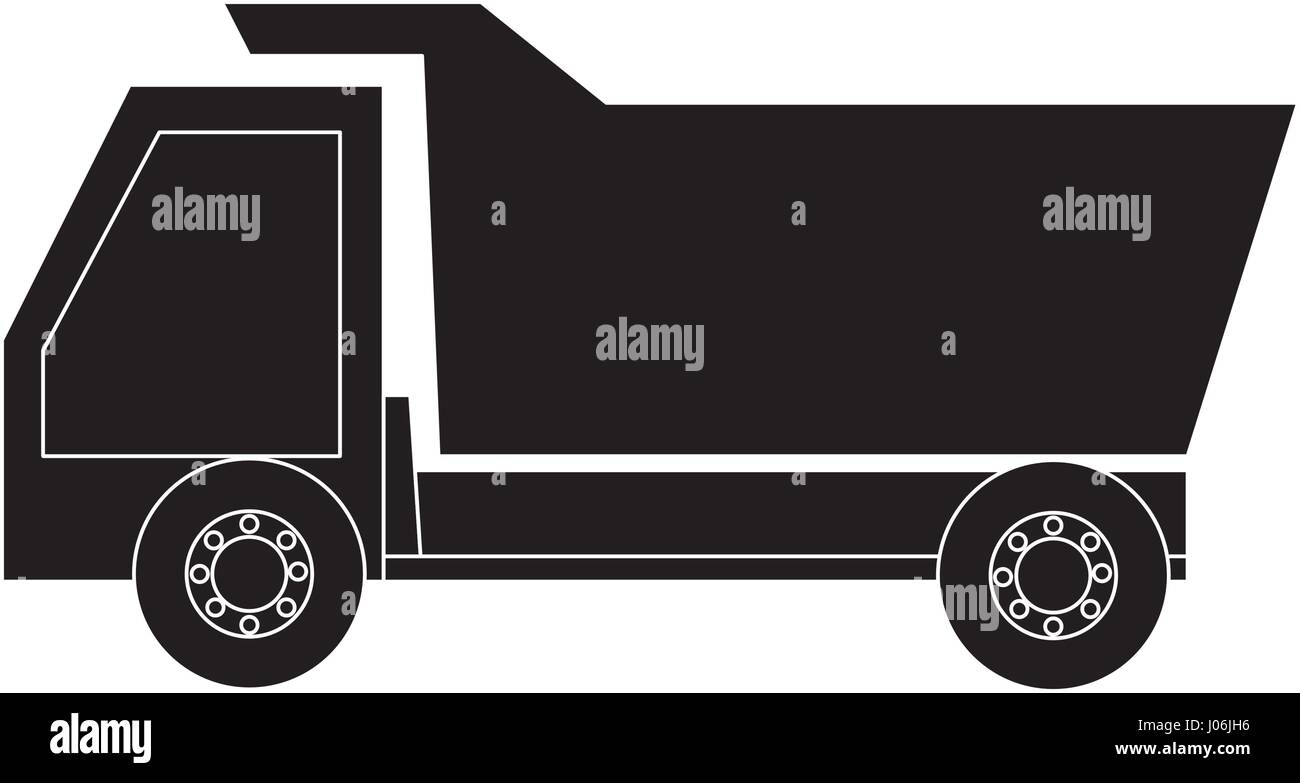 Dump truck isolated icon vector illustration design Stock Vector Image ...