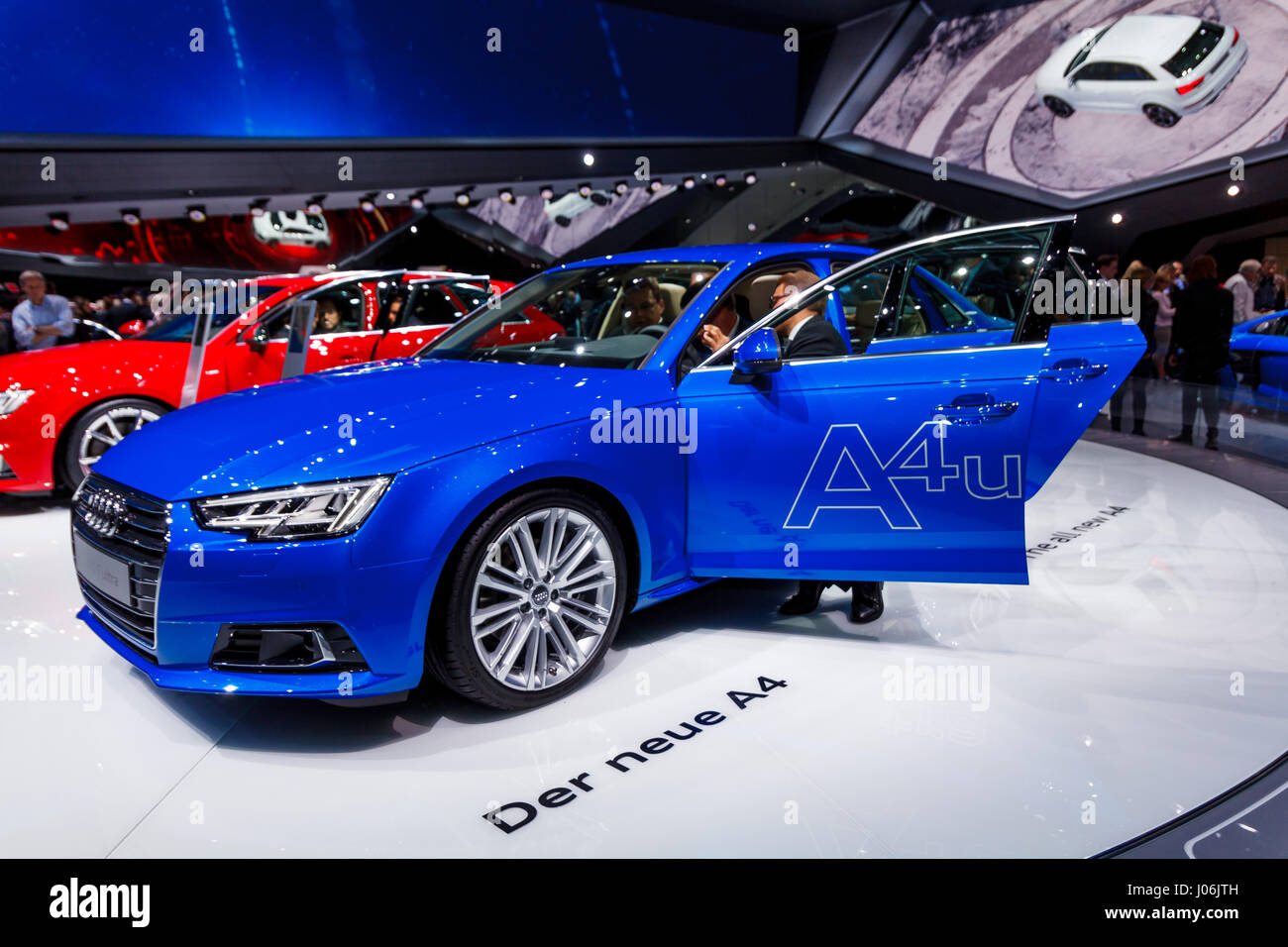 FRANKFURT - SEPTEMBER 22, 2015: Audi shown at the 66th IAA (Internationale Automobil Ausstellung) on September 22, 2015 in Frankfurt, Germany Stock Photo