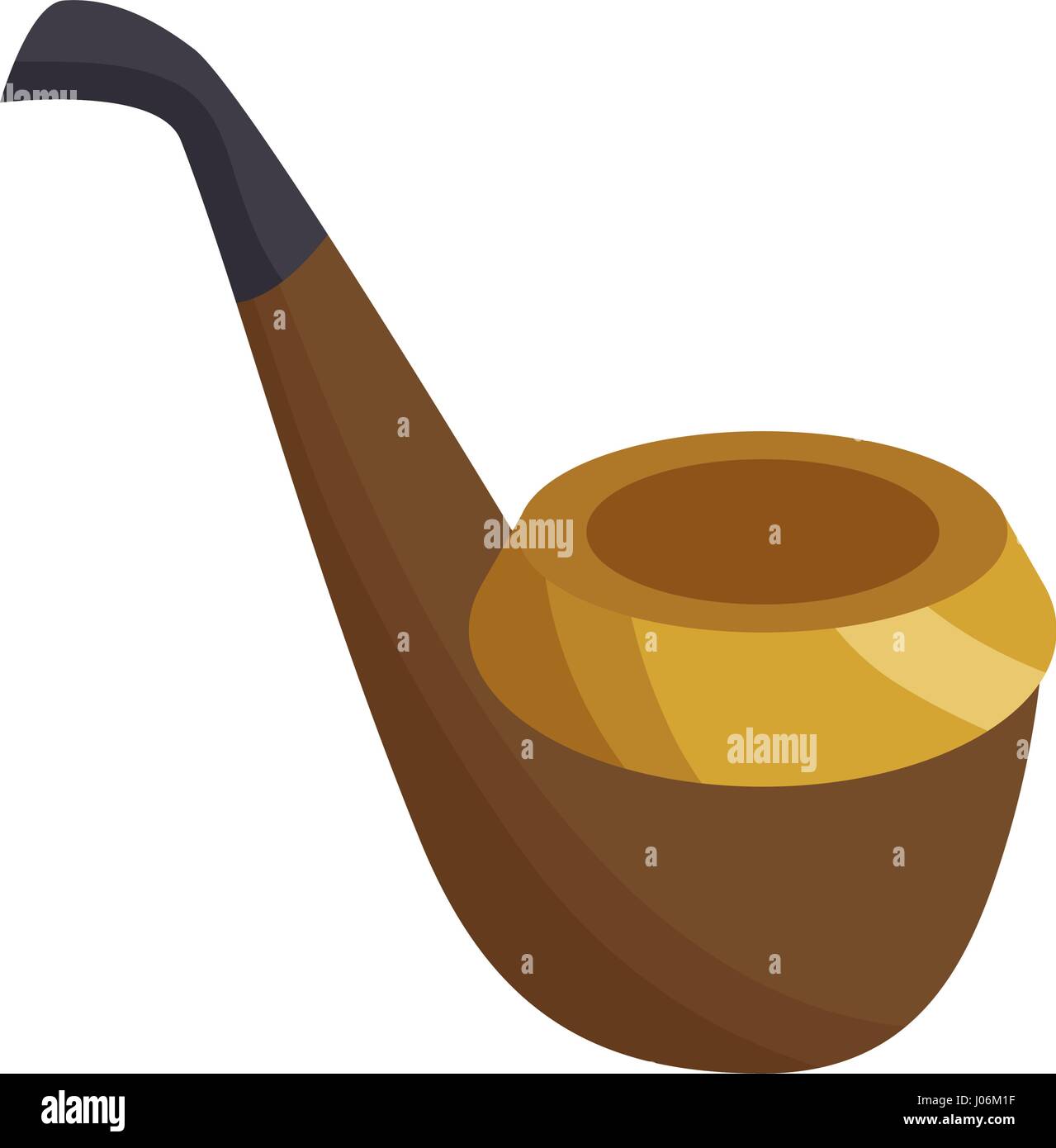 pipe wooden isolated icon Stock Vector Image & Art - Alamy