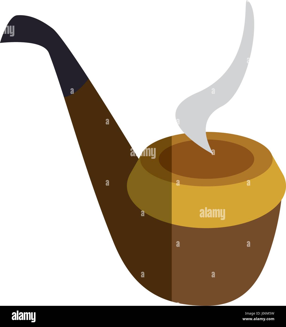 pipe wooden isolated icon Stock Vector Image & Art - Alamy